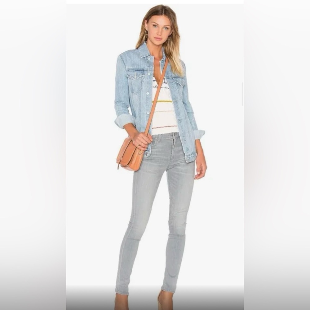 AGOLDE grey skinny jeans